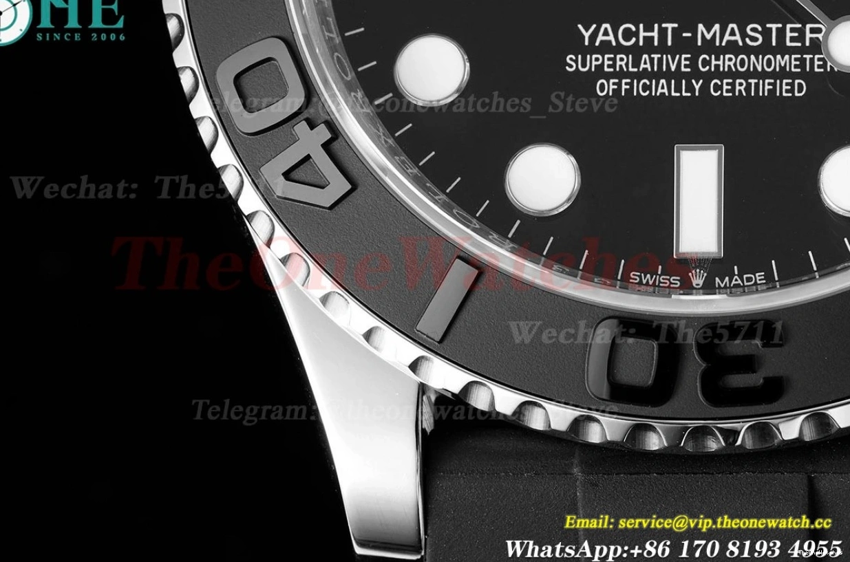 42mm JVSF VR3235 YachtMaster SS 904L Blk 226659 RU 0409